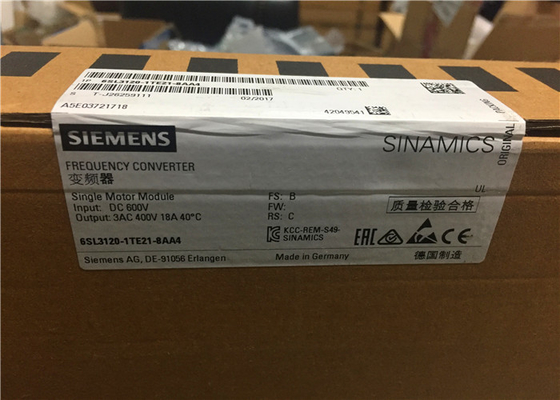 Inversor variable SINAMICS S120 de la frecuencia de Siemens 6SL3120-1TE21-8AA4