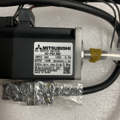 Mitsubishi HC-PQ13BD AC Servo Motor 3 PHASE 100 W 105 V 3000 RPM 0.9 A IP65 CIB NEW AND ORIGINAL GOOD PRICE