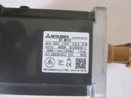 Mitsubishi HF-MP43 AC Servo Motor 3 PHASE 400W 119V 3000RPM NEW