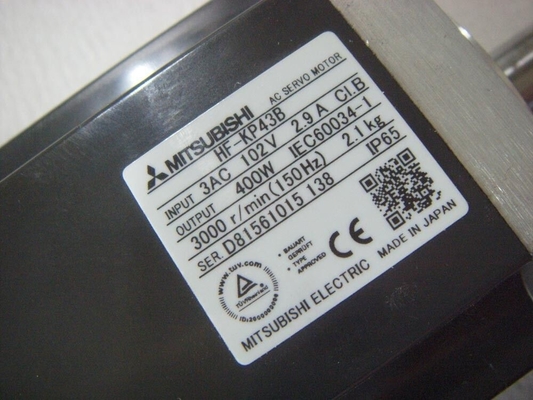 Mitsubishi HF-KP43B AC Servo Motor 3 PHASE 400W 102V 3000RPM NEW