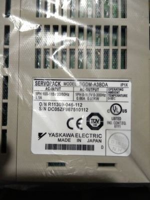 Yaskawa SGDM-A3BDA AC SERVO AMPLIFIER 100-115V 1.1A 0.03KW NEW