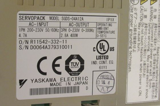 Yaskawa SGDS-04A12A AC SERVO AMPLIFIER 200-230V 4.7A 400W NEW