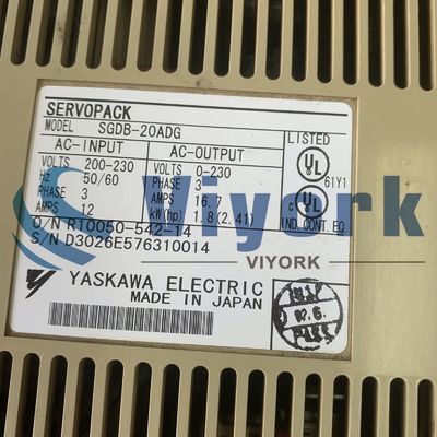 Yaskawa SGDB-20ADGY224 Servo Amplifier 16.7 AMP / 1.8KW 200-230VAC